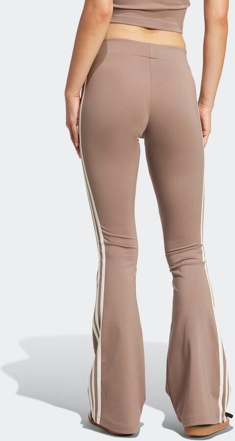 Adidas Originals 3-Stripes Flared Leggings Bruin- Dames Bruin - Foto 5