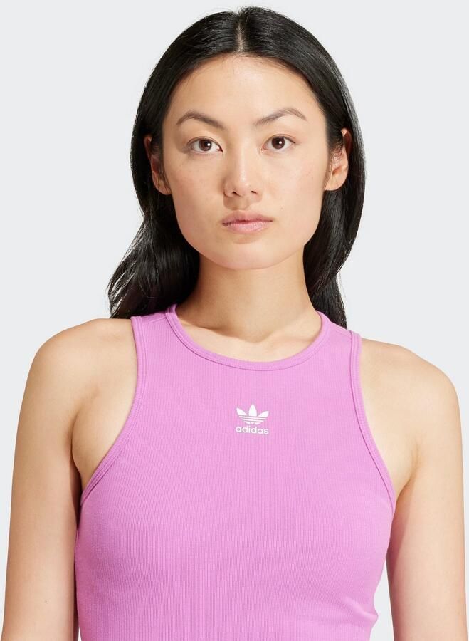 Adidas Originals Essential Ribbed Dress Purple- Dames Purple - Foto 2