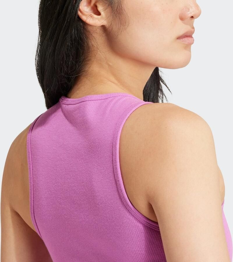 Adidas Originals Essential Ribbed Dress Purple- Dames Purple