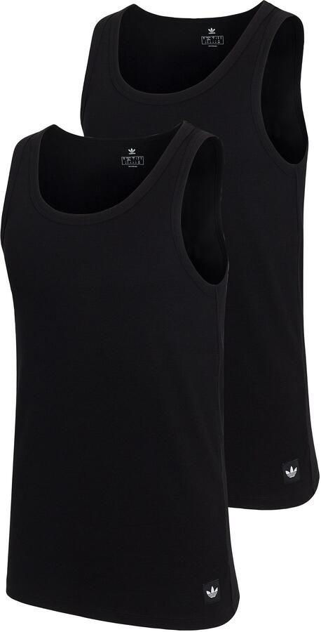 Adidas Originals Muscle-shirt Comfort Rib Cotton geribbeld katoenmix ade d eenvoudig basic (Set van 2) - Foto 7