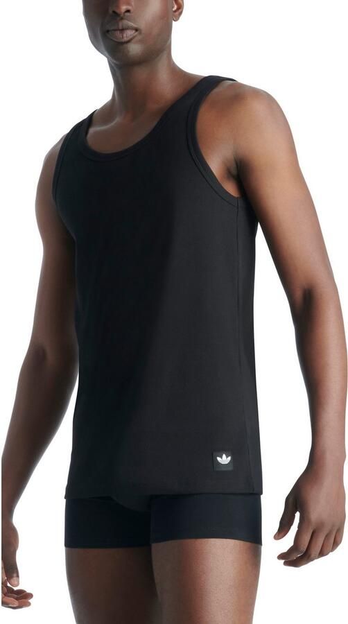 Adidas Originals Muscle-shirt Comfort Rib Cotton geribbeld katoenmix ade d eenvoudig basic (Set van 2) - Foto 3