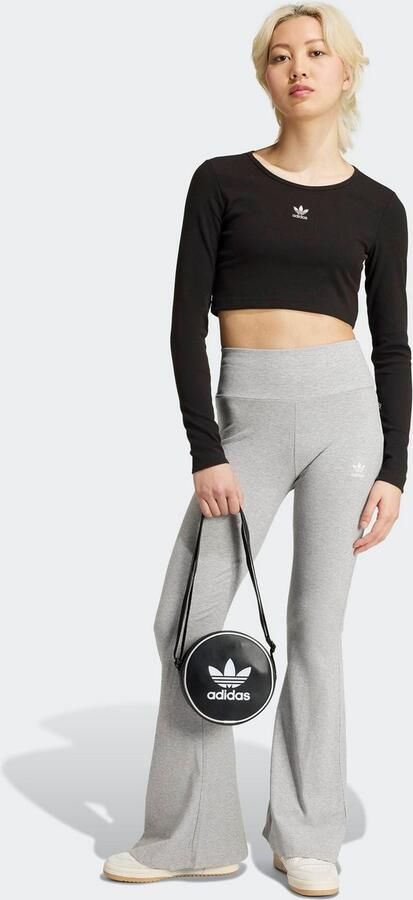 Adidas Originals Essentials Ribbed Crop Longsleeve Zwart- Dames Zwart - Foto 6