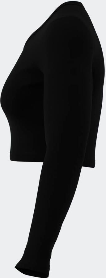 Adidas Originals Essentials Ribbed Crop Longsleeve Zwart- Dames Zwart - Foto 7