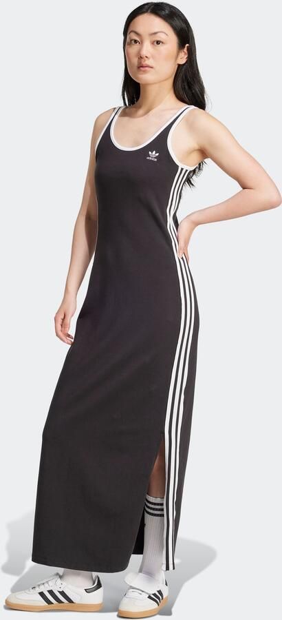 Adidas Originals Adicolor 3-Stripes Maxi Tank Jurk Zwart- Dames Zwart - Foto 7