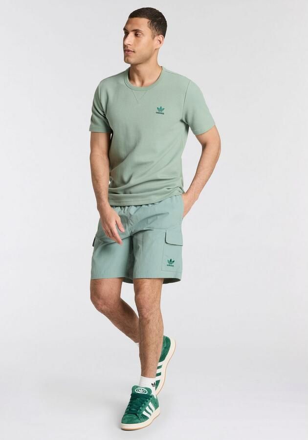 Adidas Trefoil Essentials Woven Cargoshort Groen- Heren Groen - Foto 8