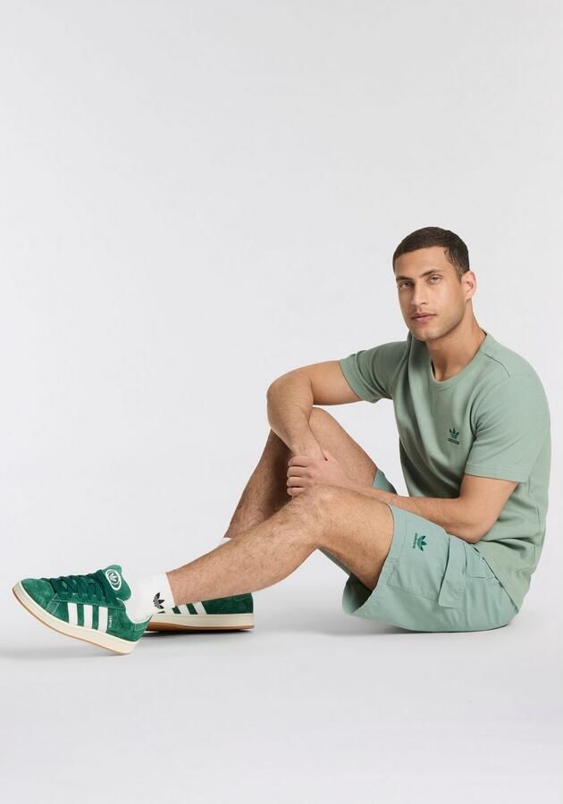 Adidas Trefoil Essentials Woven Cargoshort Groen- Heren Groen - Foto 5
