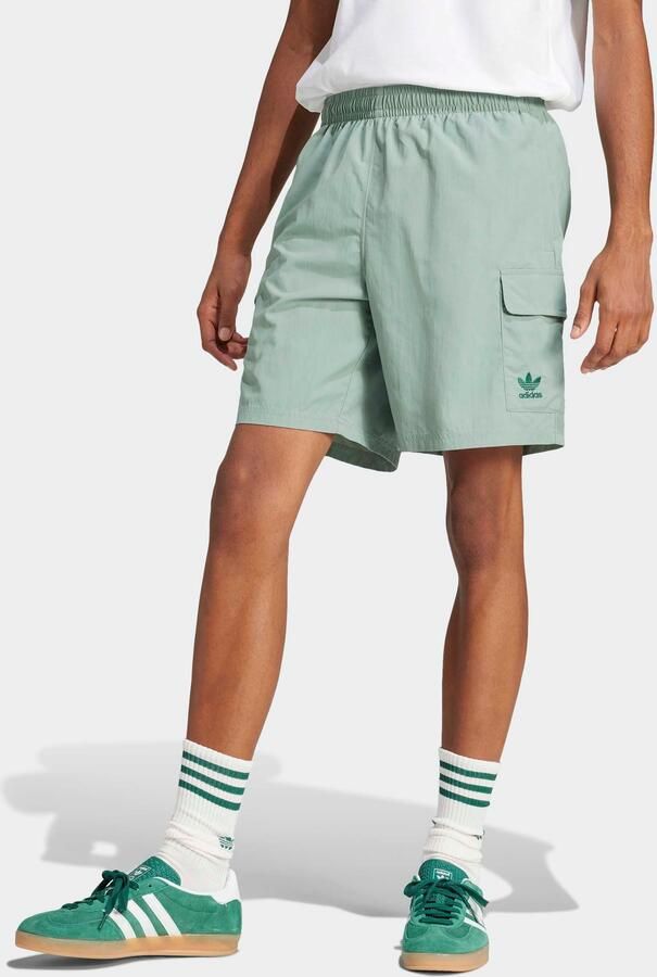 Adidas Trefoil Essentials Woven Cargoshort Groen- Heren Groen - Foto 6