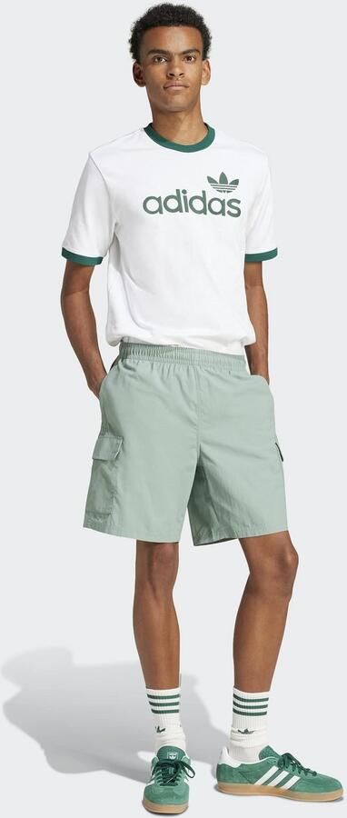 Adidas Trefoil Essentials Woven Cargoshort Groen- Heren Groen - Foto 7