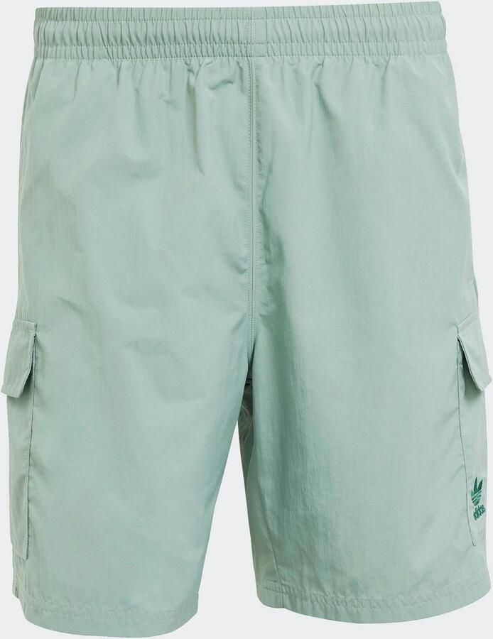 Adidas Trefoil Essentials Woven Cargoshort Groen- Heren Groen - Foto 3