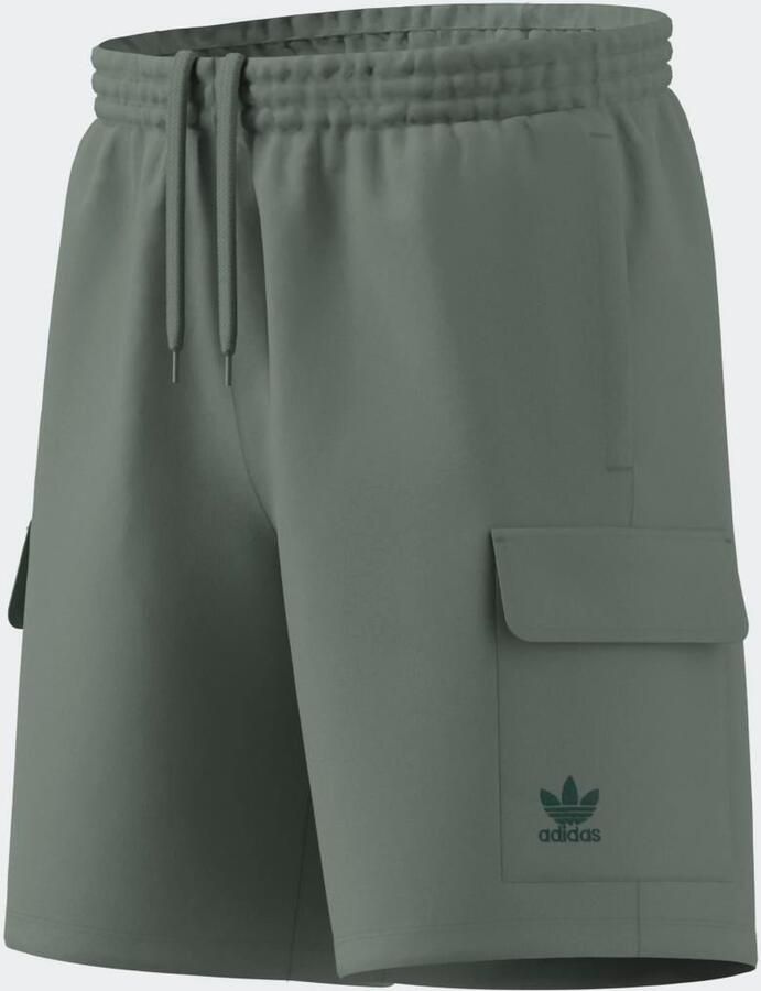Adidas Trefoil Essentials Woven Cargoshort Groen- Heren Groen - Foto 4
