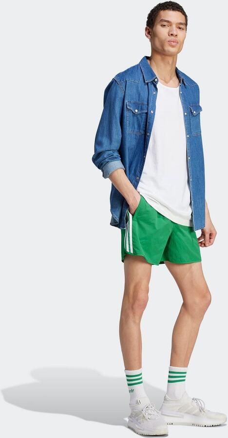 Adidas Originals Groene strandkleding shorts Sprinter stijl Green Heren - Foto 5