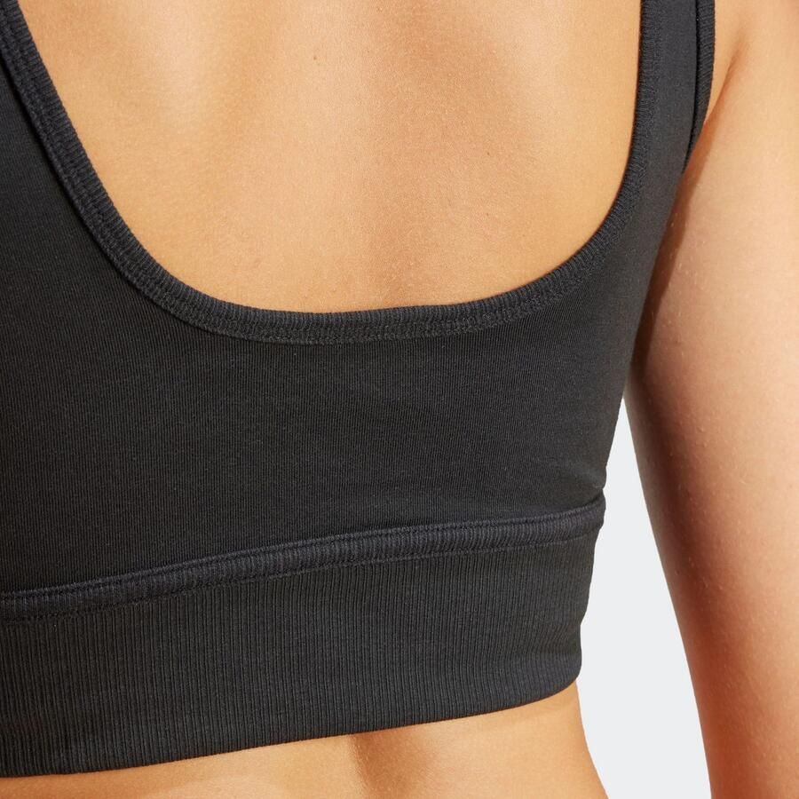 Adidas Originals Trefoil Bra Women Tops zwart Maat XS Kleding