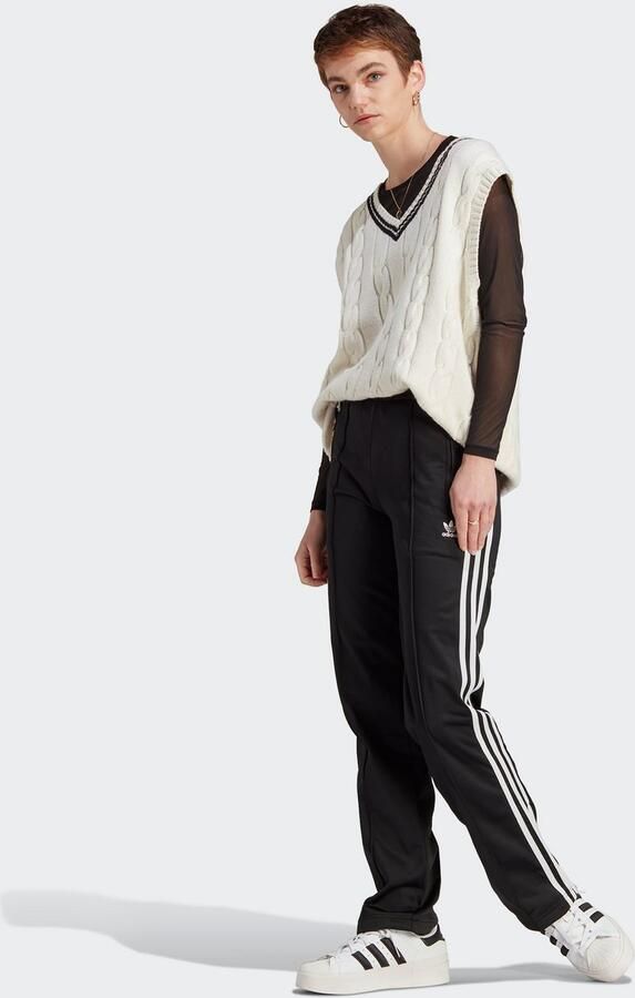 Adidas Originals Zwarte Tricot Broek met 3 Strepen Black Dames - Foto 4