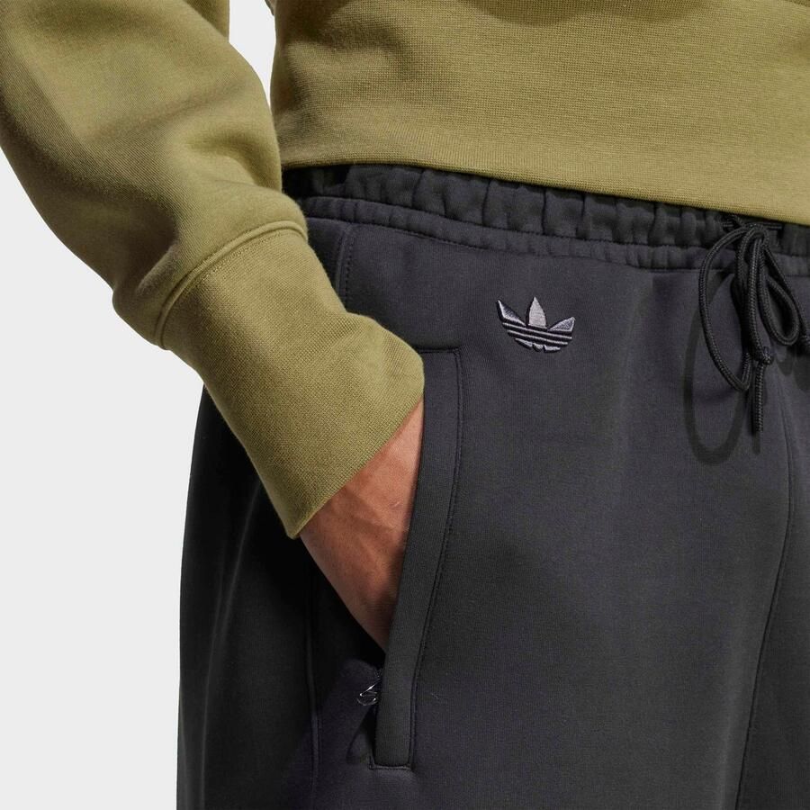 Adidas Originals Loose fit sweatpants van katoenmix met logostitching