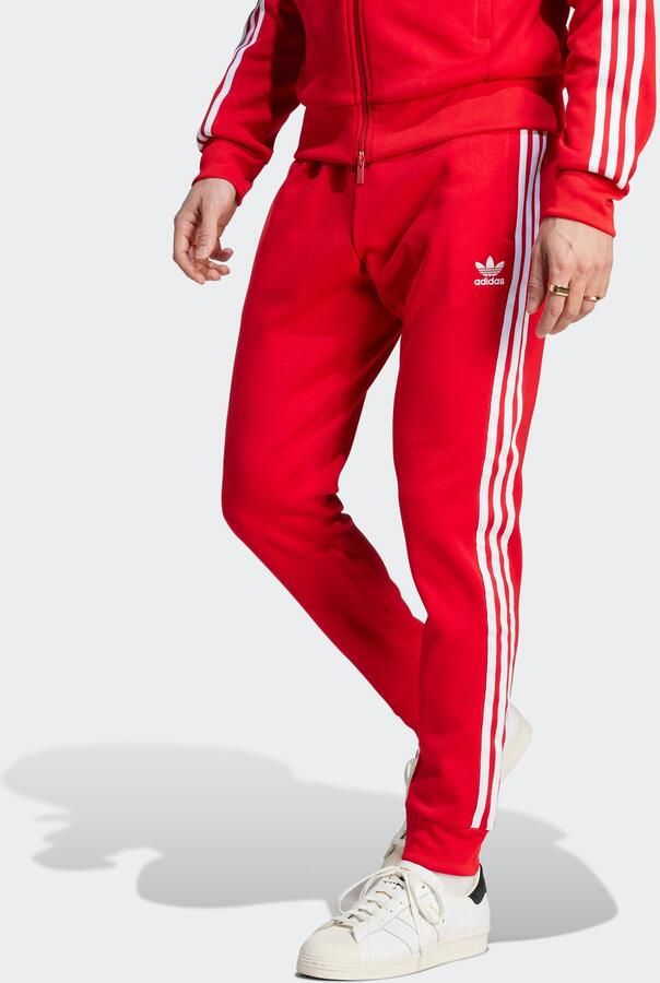 Adidas Originals Adicolor Superstar Jogging Broek Trainingsbroeken Heren better scarlet white maat: S beschikbare maaten:S M L XL XXL - Foto 6