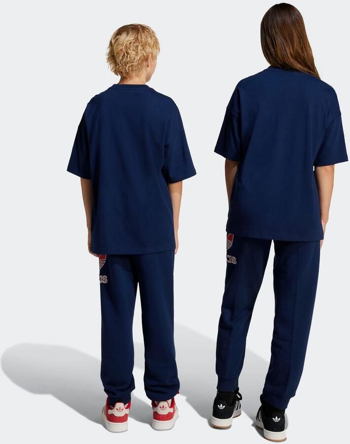 Adidas Originals Kinder-Sweatpants met Groot Logo Unisex Trainingsbroeken blauw Kleding - Foto 7