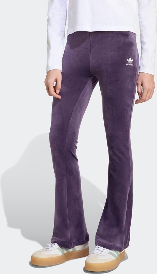 Adidas Originals Flared stoffen broek met elastische band - Foto 7