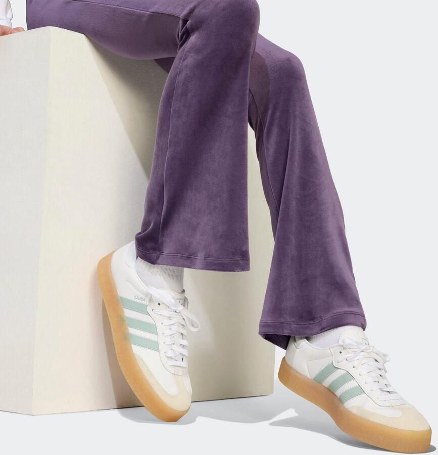 Adidas Originals Flared stoffen broek met elastische band