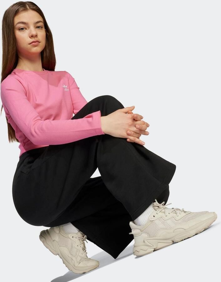 Adidas Originals Wide fit sweatpants met logostitching