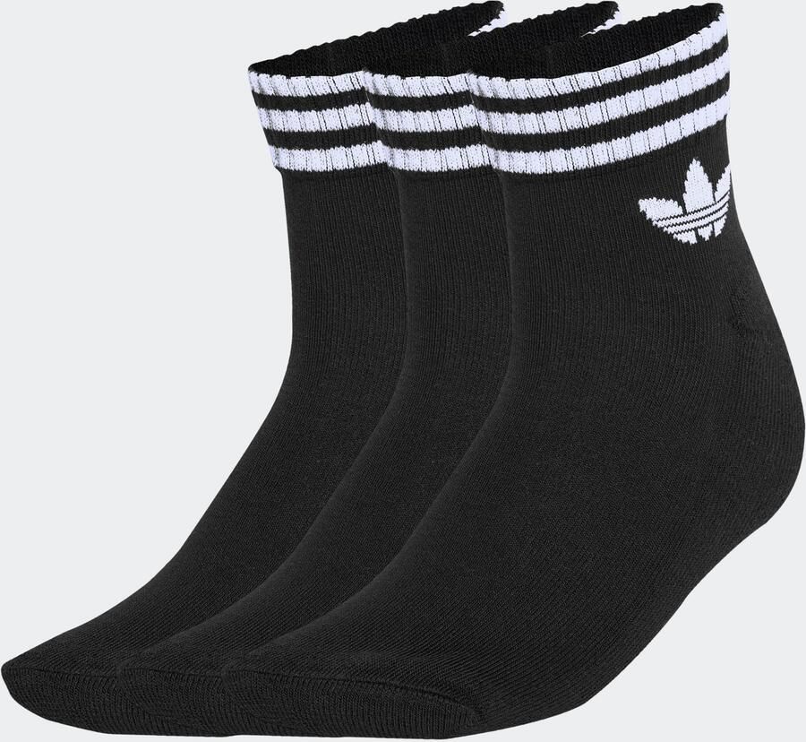 Adidas Originals 3 PACK 3S ANKLE S black black black Unisex Sokken zwart Maat 43-45 Kleding - Foto 6