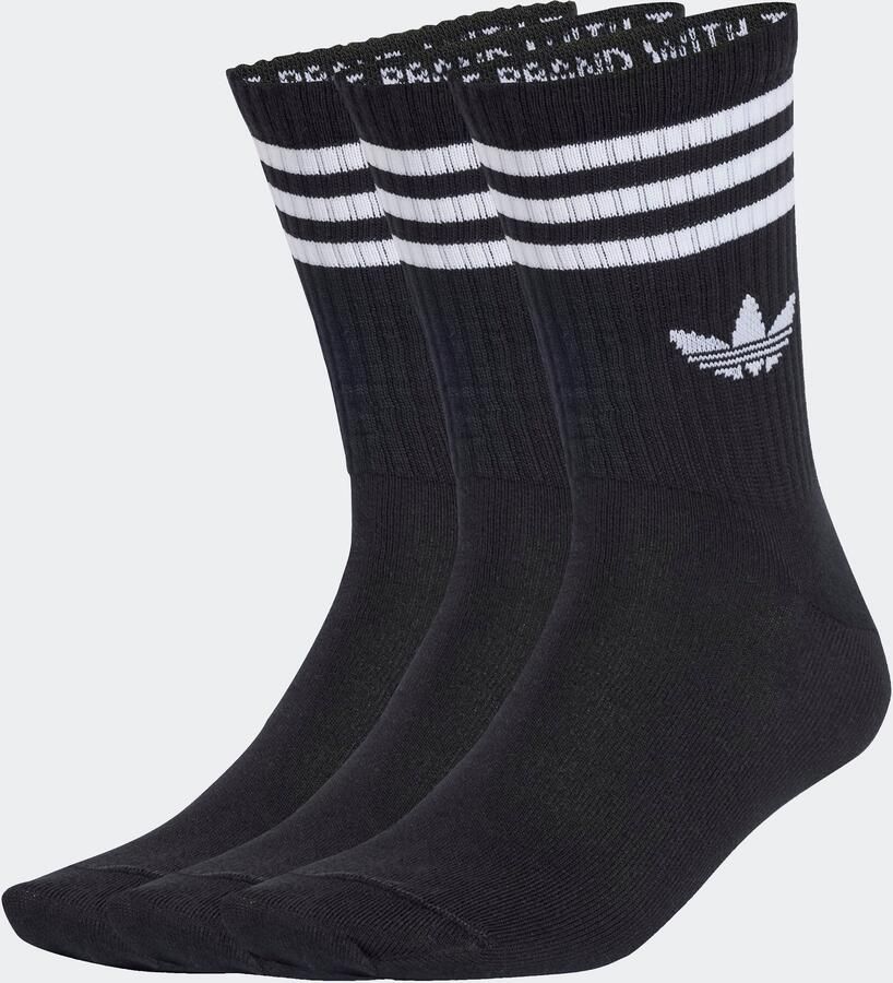 Adidas Originals 3 PACK adicolor Crew Socken Unisex Sokken zwart Maat 40-42 Kleding - Foto 4