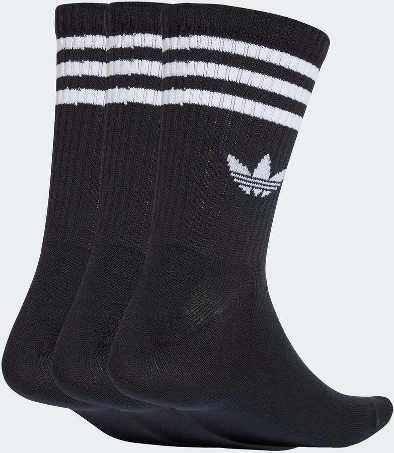 Adidas Originals 3 PACK adicolor Crew Socken Unisex Sokken zwart Maat 40-42 Kleding - Foto 2
