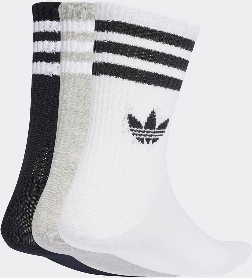 Adidas Originals adicolor Crew Sokken (3 Pack) Unisex grijs Maat 43-45 Kleding - Foto 4