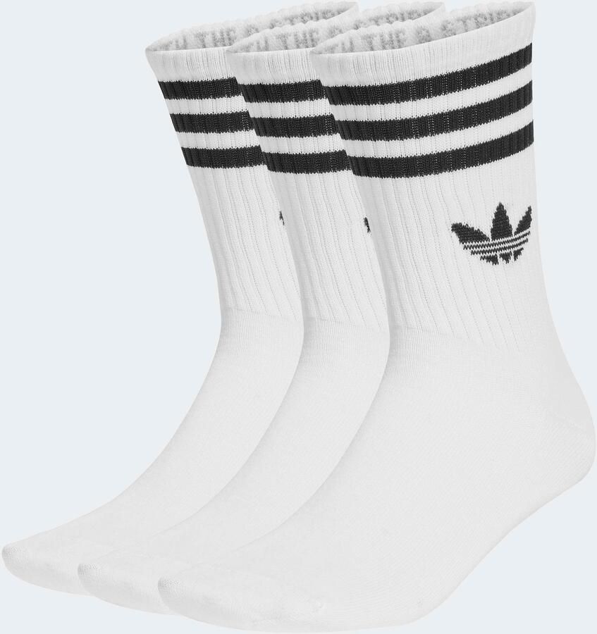 Adidas Originals adicolor Crew Sokken (3 Pack) Unisex wit Maat 43-45 Kleding - Foto 3