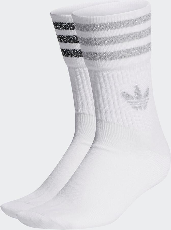 Adidas Originals Crew Glitter Sokken Lang Kleding white grey two black maat: 35-38 beschikbare maaten:37-39 40-42 43-45 35-38 34-36 - Foto 5