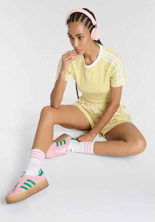 Adidas Originals Mid Cut Glt Sock Lang Dames white bliss pink black maat: 40-42 beschikbare maaten:37-39 40-42 34-36