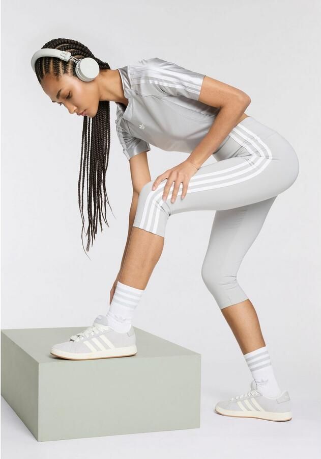 Adidas Originals Crew Glitter Sokken Lang Kleding white grey two black maat: 35-38 beschikbare maaten:37-39 40-42 43-45 35-38 34-36 - Foto 3