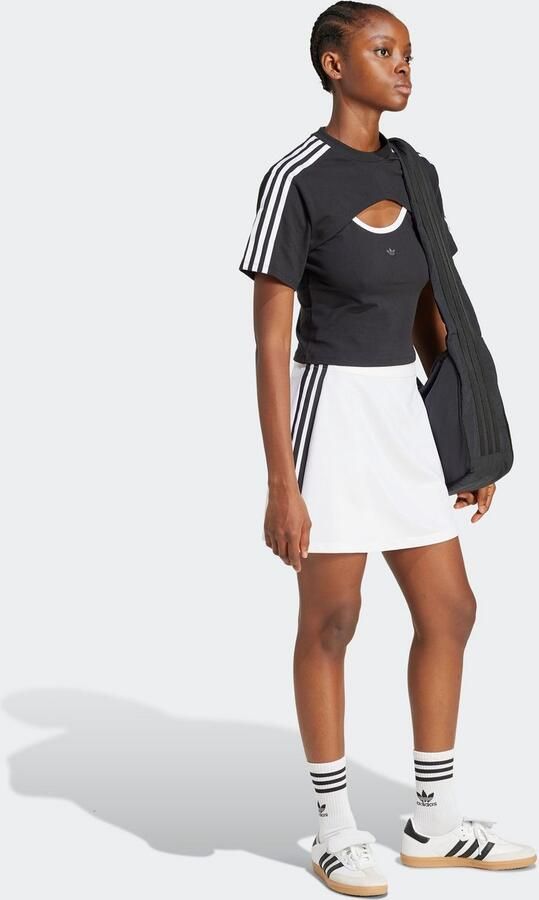 Adidas Originals 3-Stripes Mini Skirt Wit- Dames Wit - Foto 8