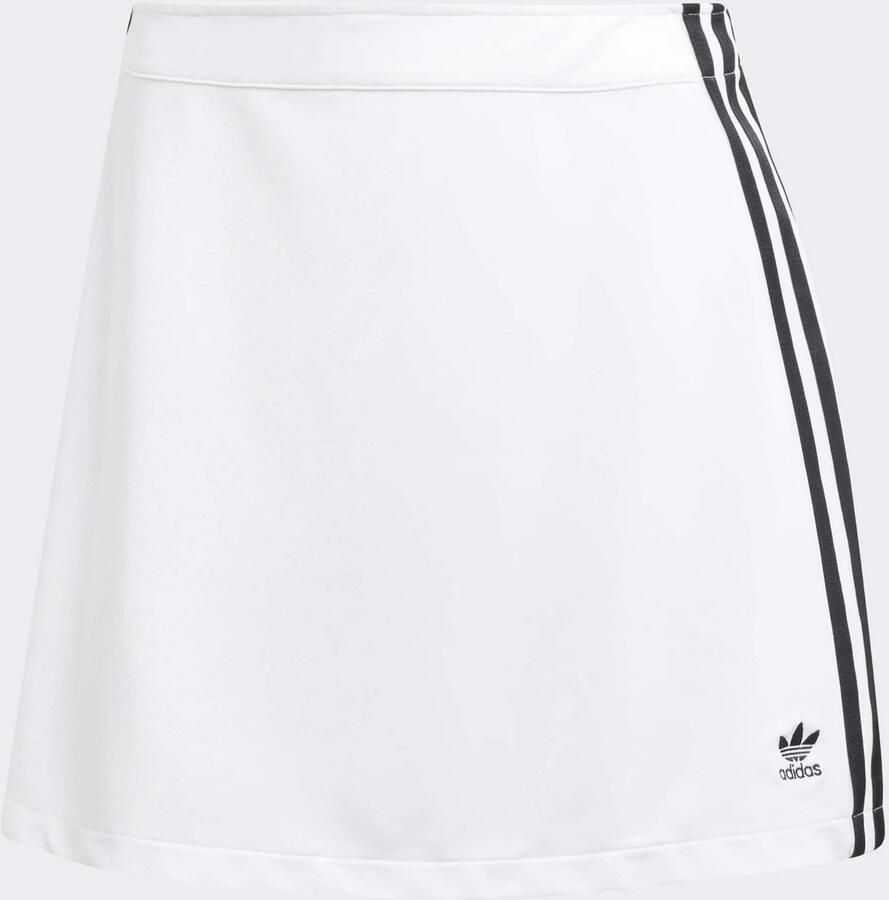 Adidas Originals 3-Stripes Mini Skirt Wit- Dames Wit
