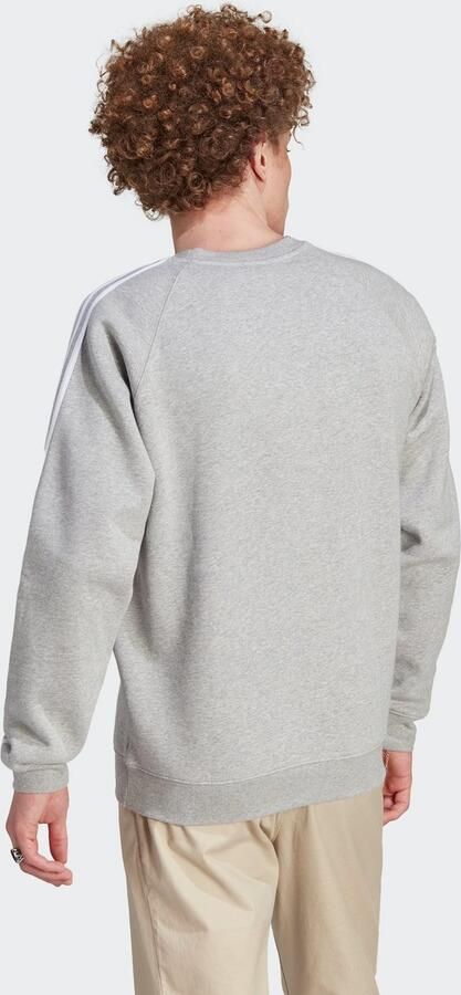 Adidas Originals Klassieke 3-Stripes Crewneck Sweater Gray Heren - Foto 4