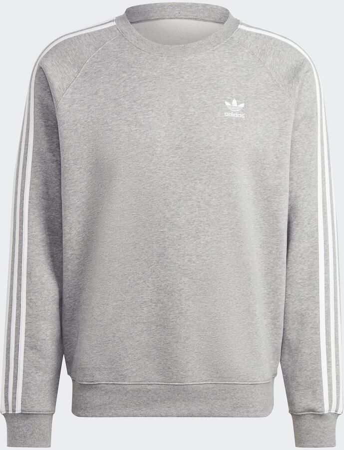 Adidas Originals Klassieke 3-Stripes Crewneck Sweater Gray Heren - Foto 3