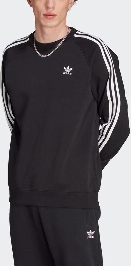 Adidas Adicolor Classics 3-Stripes Sweater Zwart- Heren Zwart - Foto 7