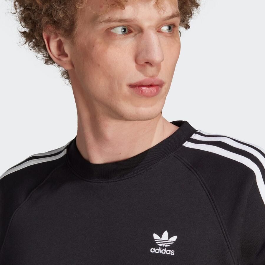 Adidas Adicolor Classics 3-Stripes Sweater Zwart- Heren Zwart