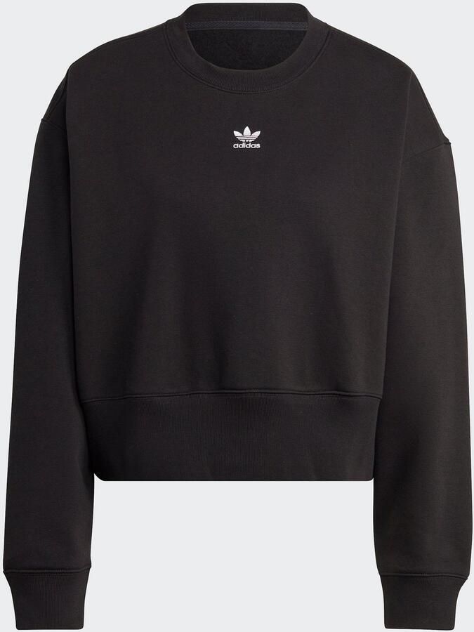 Adidas Originals Zwarte Oversized Sweater met Geborduurd Logo Black Dames - Foto 4