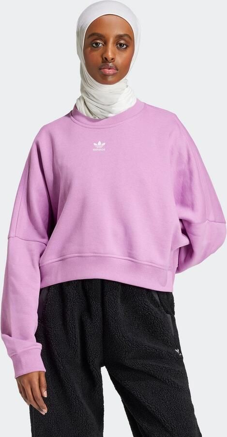 Adidas Originals Essentials Crew Fleece Sweater Purple Dames - Foto 7