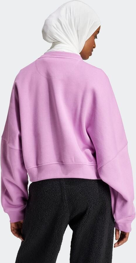Adidas Originals Essentials Crew Fleece Sweater Purple Dames - Foto 8