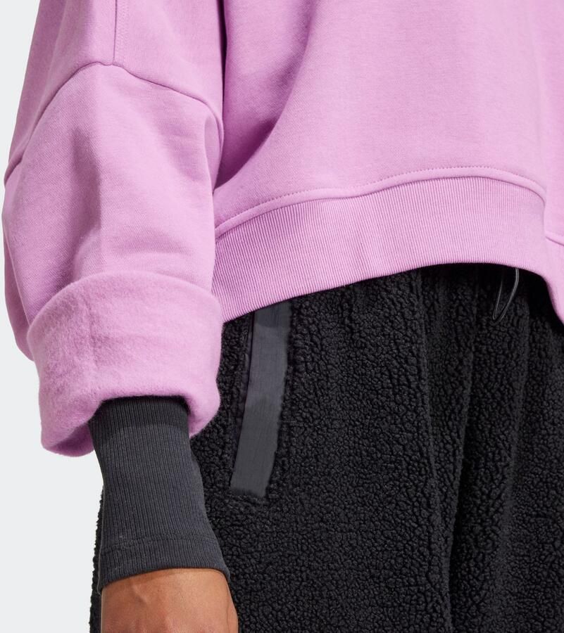 Adidas Originals Essentials Crew Fleece Sweater Purple Dames - Foto 2