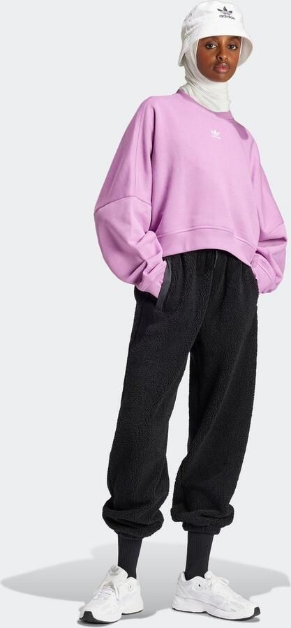Adidas Originals Essentials Crew Fleece Sweater Purple Dames - Foto 10