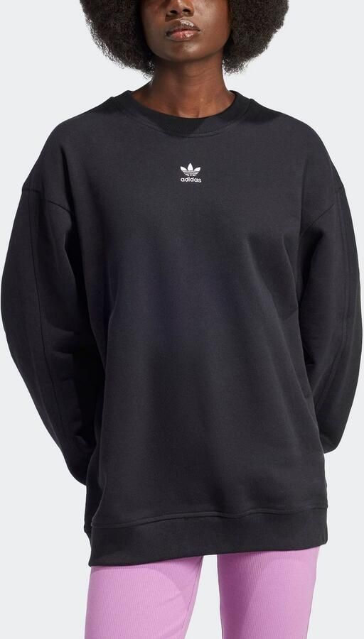 Adidas Originals Essentials Oversized French Terry Sweatshirt Zwart- Dames Zwart - Foto 4