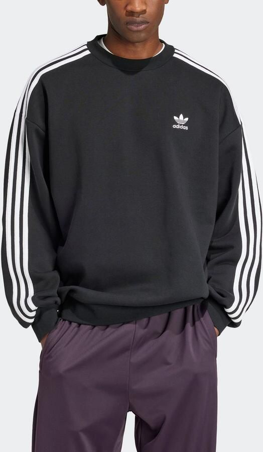 Adidas Originals Oversized 3-strepen crew sweatshirt Men Hoodies & Sweaters zwart Maat XL Kleding - Foto 8