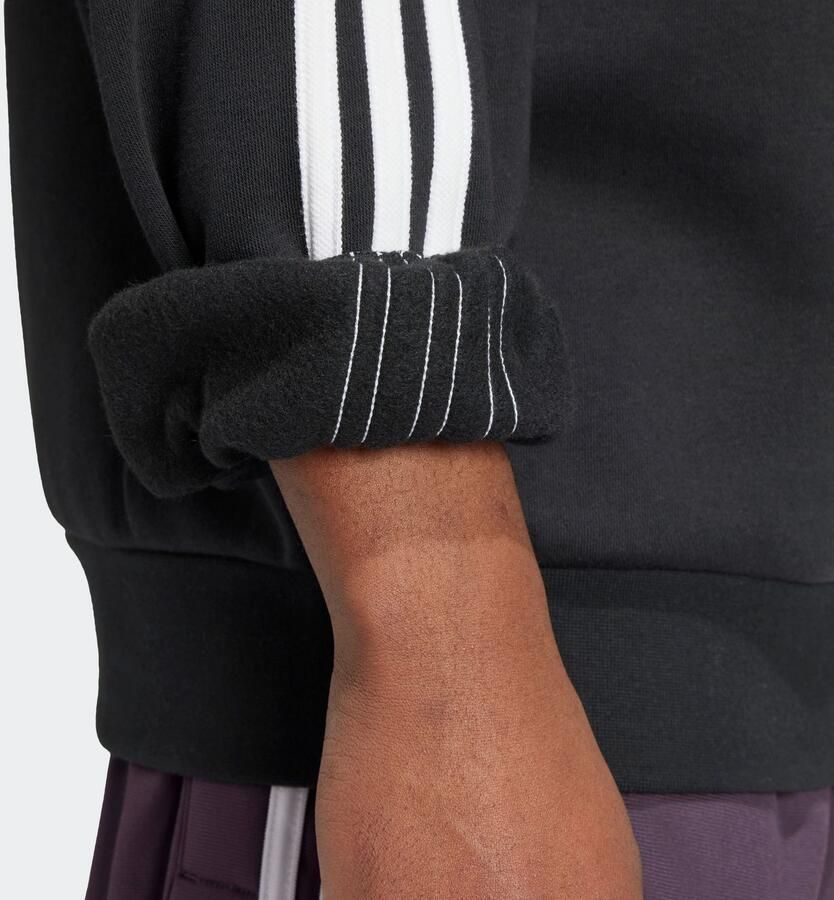 Adidas Originals Oversized 3-strepen crew sweatshirt Men Hoodies & Sweaters zwart Maat XL Kleding - Foto 3