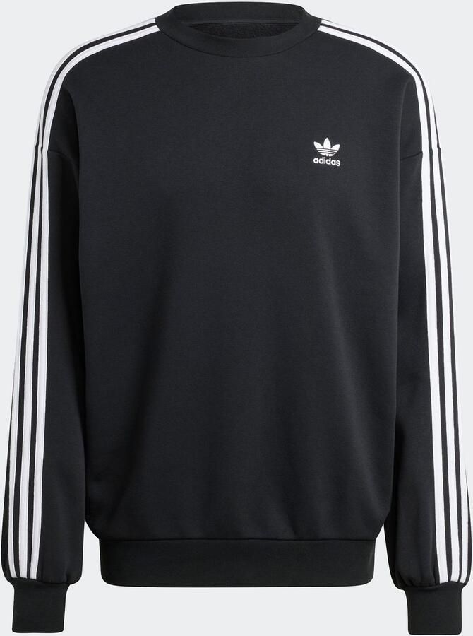 Adidas Originals Oversized 3-strepen crew sweatshirt Men Hoodies & Sweaters zwart Maat XL Kleding - Foto 4