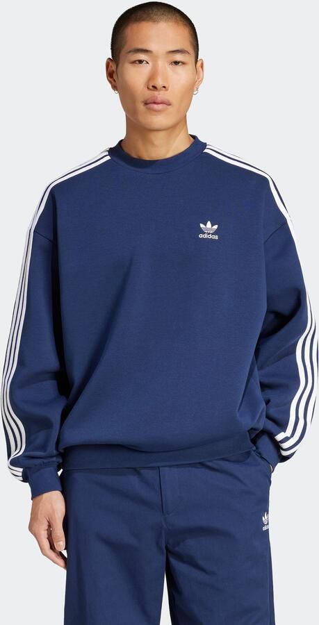 Adidas Originals Oversized 3-strepen crew sweatshirt Men Hoodies & Sweaters blauw Maat XL Kleding - Foto 7