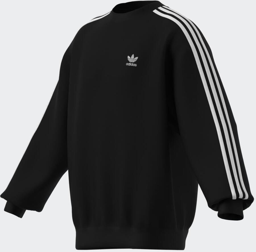 Adidas Originals Oversized 3-strepen crew sweatshirt Men Hoodies & Sweaters zwart Maat XL Kleding - Foto 2
