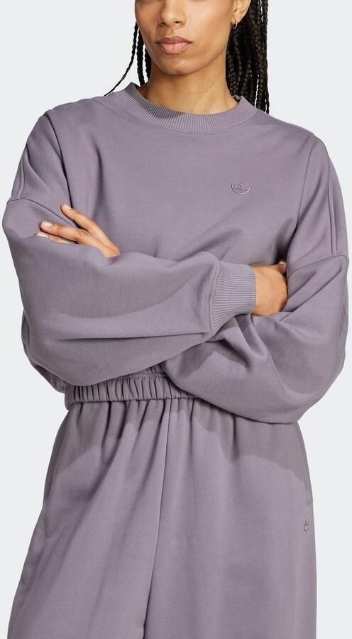 Adidas Originals Premium Essentials Oversized Sweatshirt Grijs- Dames Grijs - Foto 4