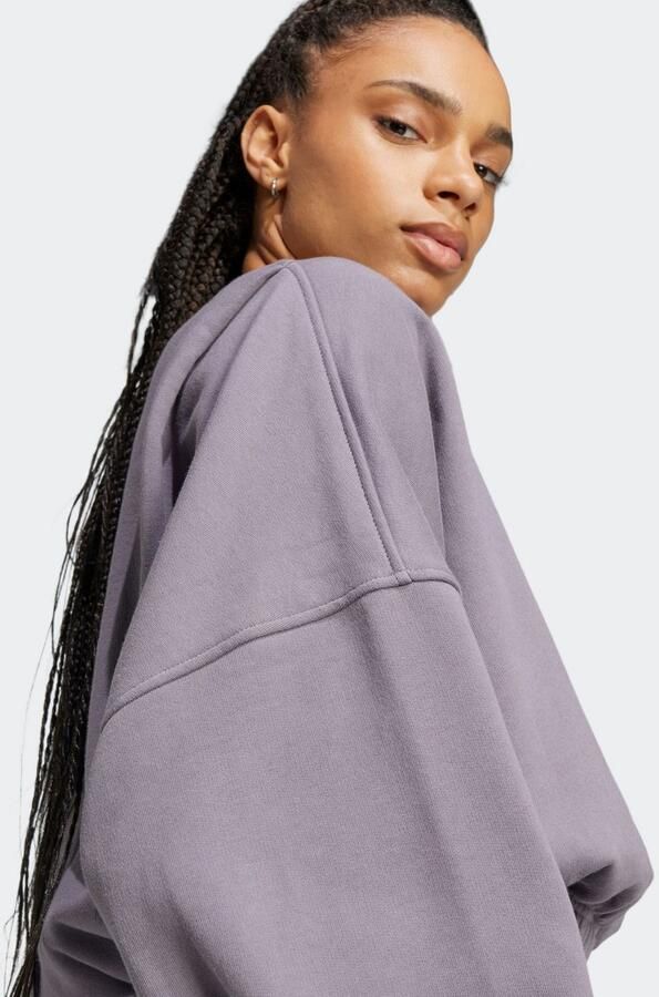 Adidas Originals Premium Essentials Oversized Sweatshirt Grijs- Dames Grijs - Foto 3